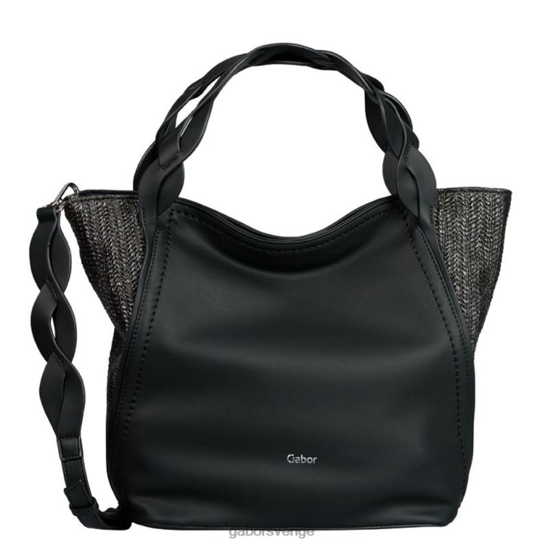 svart tryck Gabor kvinnor carlotta axelväska F04LN296 Tillbehör