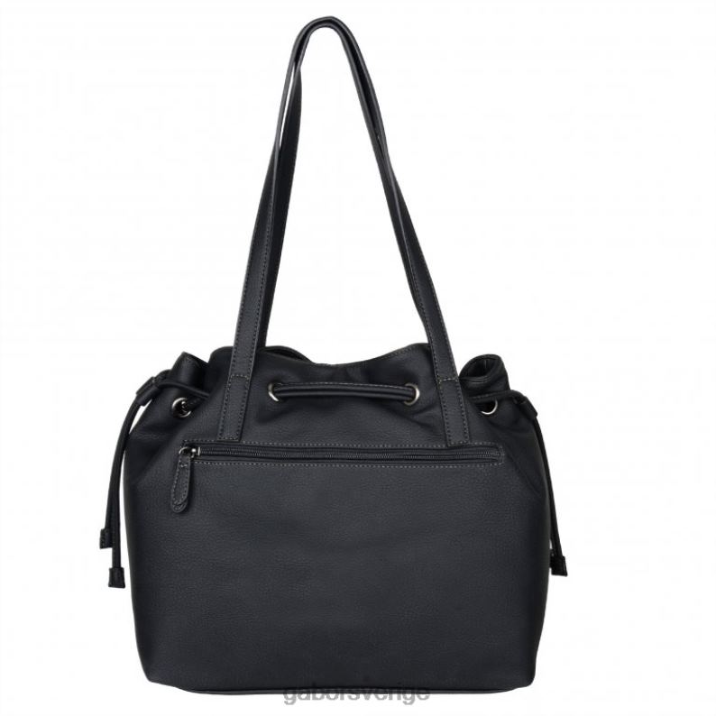 svart tryck Gabor kvinnor malu axelväska med dragsko F04LN292 Tillbehör
