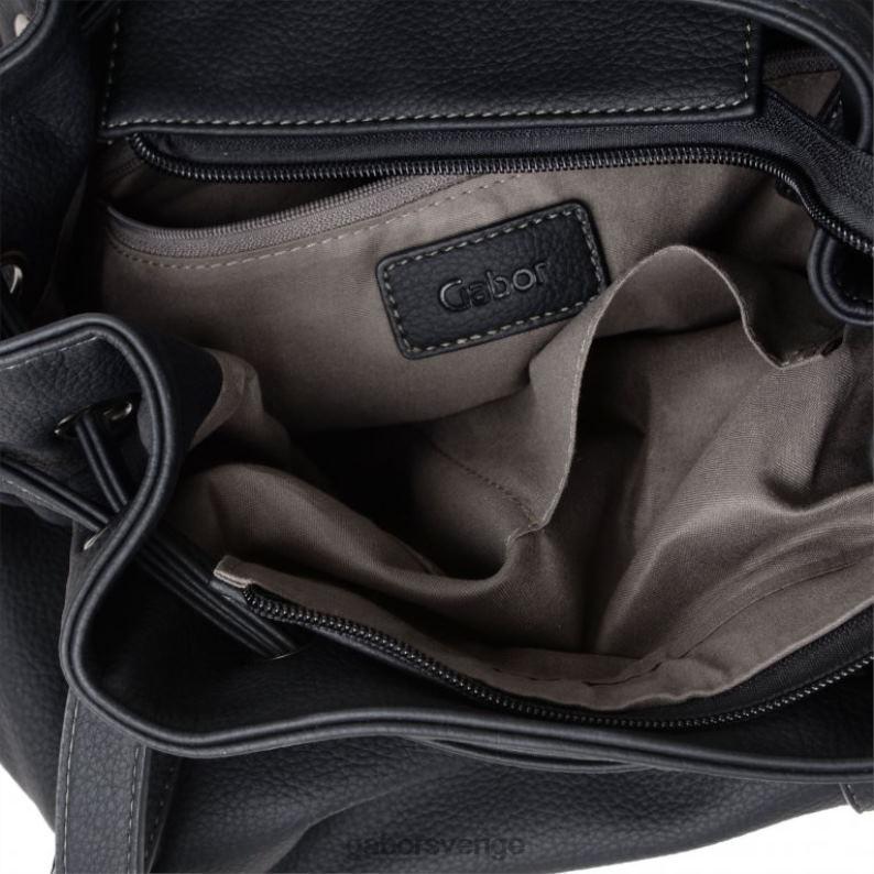 svart tryck Gabor kvinnor malu axelväska med dragsko F04LN292 Tillbehör