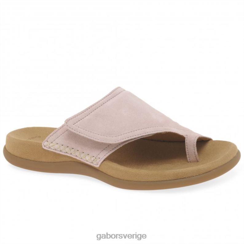 naken mocka Gabor kvinnor njutning tå loop sandaler F04LN176 Skodon