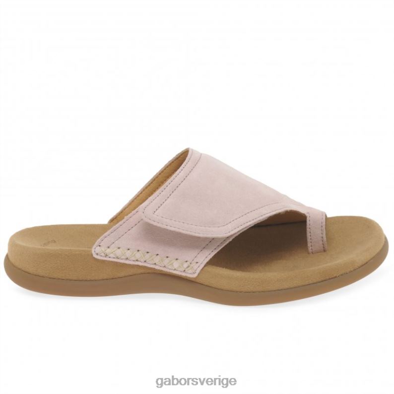 naken mocka Gabor kvinnor njutning tå loop sandaler F04LN176 Skodon