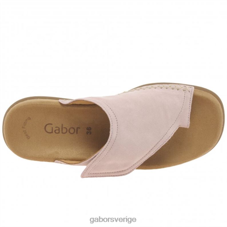 naken mocka Gabor kvinnor njutning tå loop sandaler F04LN176 Skodon