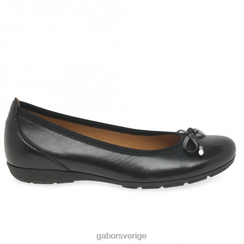 svart Gabor kvinnor ringbalettpumpar F04LN22 Skodon