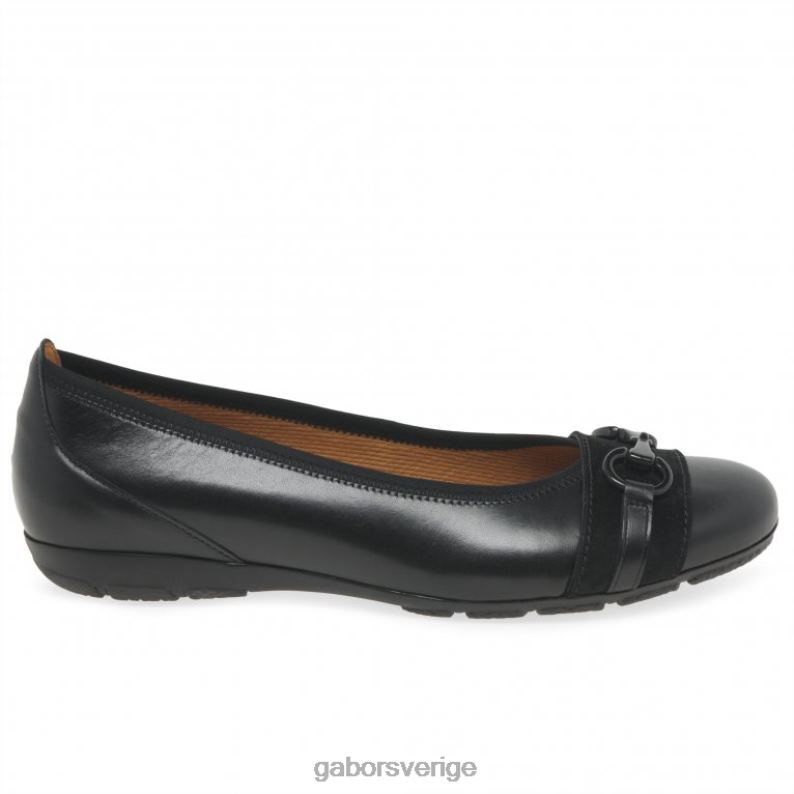 svart mocka Gabor kvinnor raif fritidsskor F04LN25 Skodon