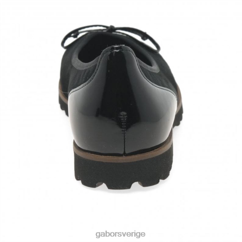 svart mocka/patent ss21 Gabor kvinnor frestelse casual skor F04LN15 Skodon