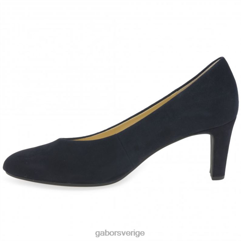 atlantisk mocka Gabor kvinnor edina court skor F04LN34 Skodon