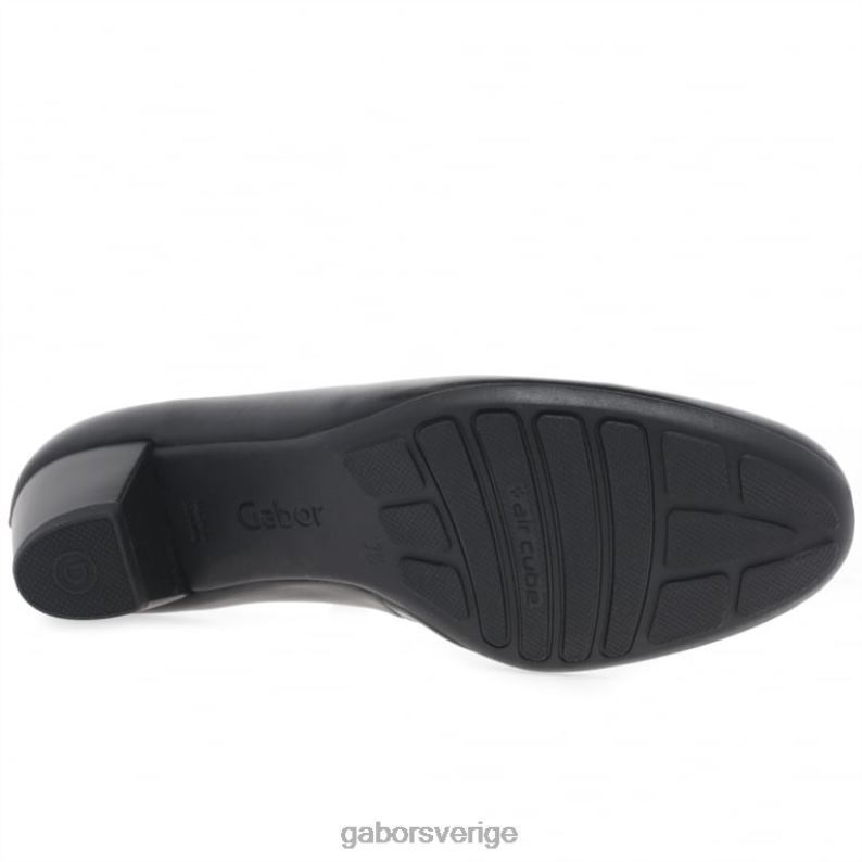 svart Gabor kvinnor brambling domstol skor F04LN42 Skodon