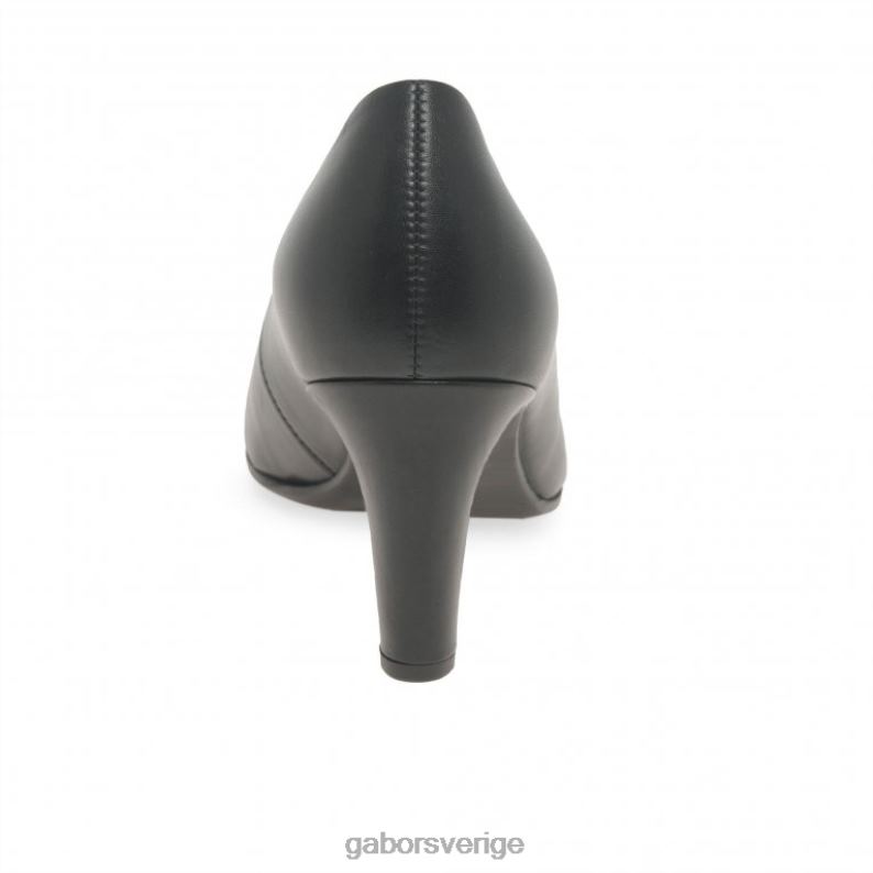 svart Gabor kvinnor edina court skor F04LN37 Skodon