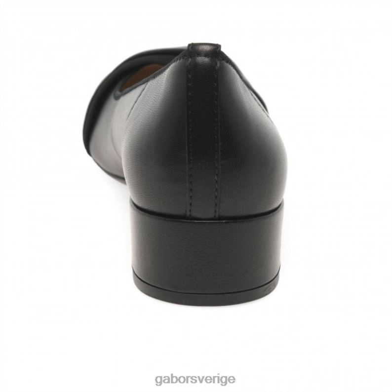 svart Gabor kvinnor prince court skor F04LN73 Skodon