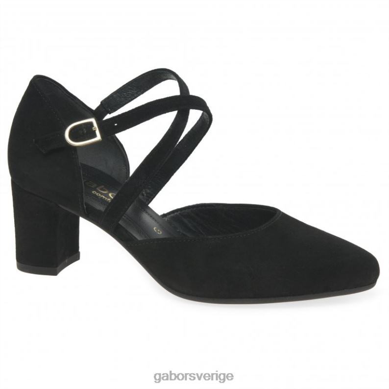 svart mocka Gabor kvinnor alexis skor F04LN69 Skodon