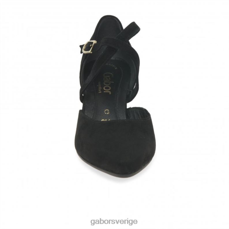 svart mocka Gabor kvinnor alexis skor F04LN69 Skodon