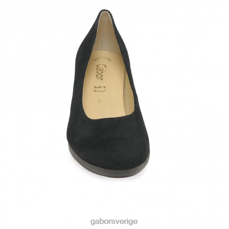svart mocka Gabor kvinnor kasi domstol skor F04LN72 Skodon