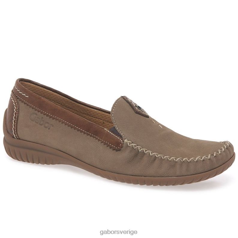 corda nubuck/tan Gabor kvinnor Kalifornien sportiga mockasiner F04LN81 Skodon