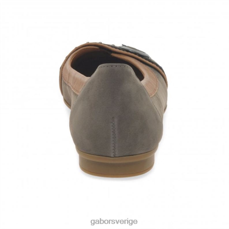 wallaby/konjak Gabor kvinnor michelle casual pumps med dubbspänne F04LN95 Skodon