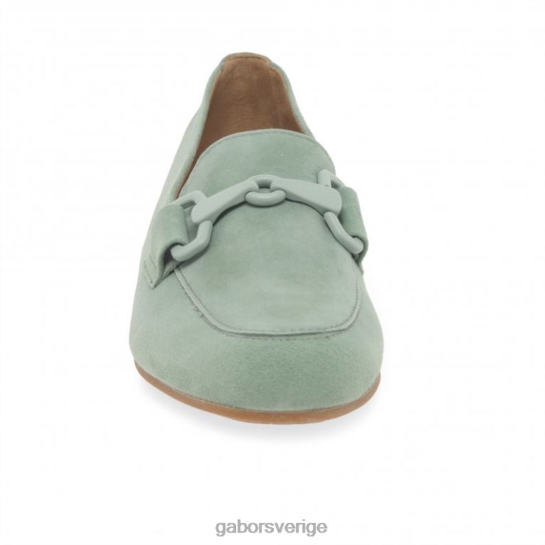 menta mocka Gabor kvinnor jangle loafers F04LN87 Skodon