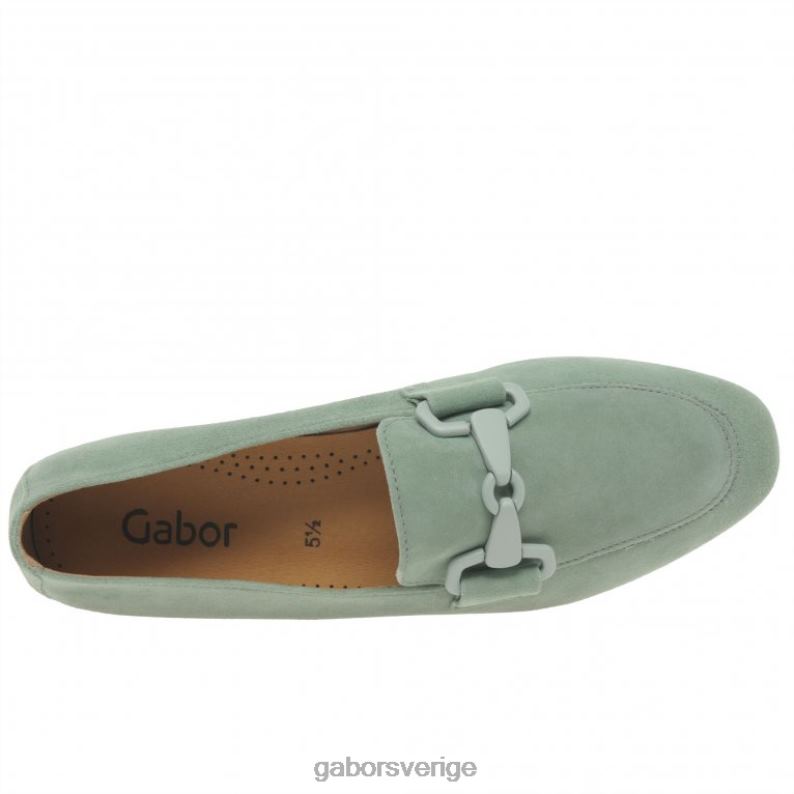 menta mocka Gabor kvinnor jangle loafers F04LN87 Skodon