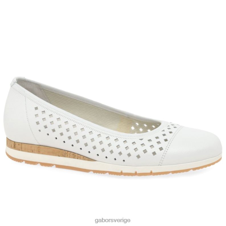 vit/kork Gabor kvinnor berry punch detalj skor F04LN3 Skodon