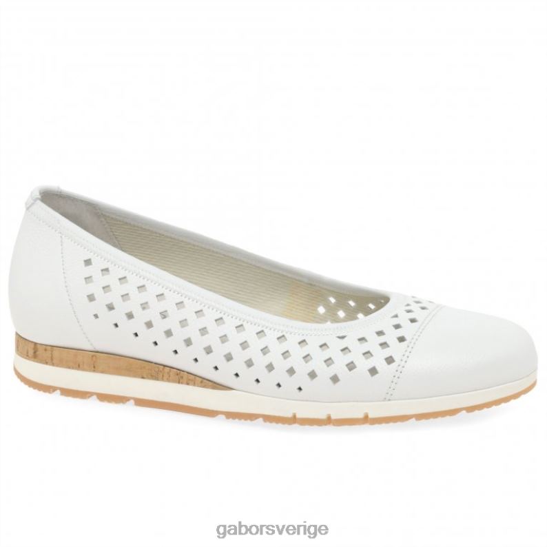 vit/kork Gabor kvinnor berry punch detalj skor F04LN3 Skodon