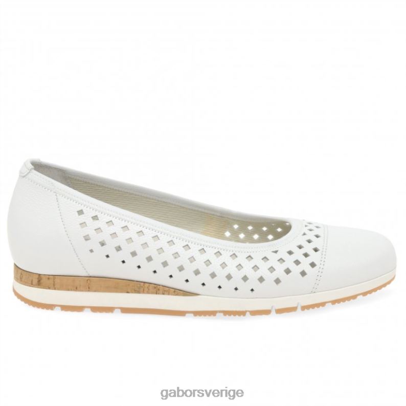 vit/kork Gabor kvinnor berry punch detalj skor F04LN3 Skodon