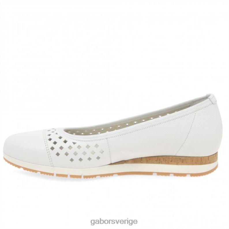 vit/kork Gabor kvinnor berry punch detalj skor F04LN3 Skodon