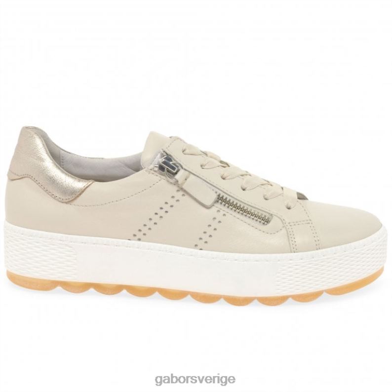 elfenben/muschel Gabor kvinnor quench fritidsskor F04LN134 Skodon