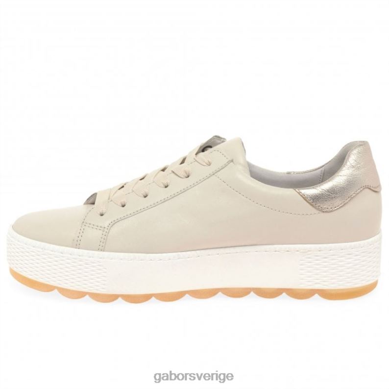 elfenben/muschel Gabor kvinnor quench fritidsskor F04LN134 Skodon