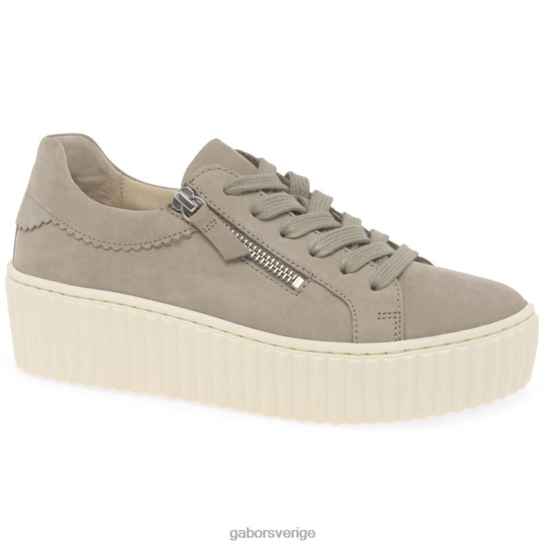 linne nubuck Gabor kvinnor dolly tränare F04LN131 Skodon