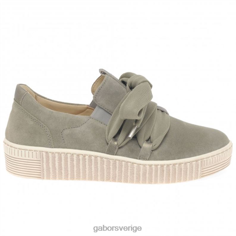 salvia/brons mocka Gabor kvinnor vals fritidsskor F04LN127 Skodon