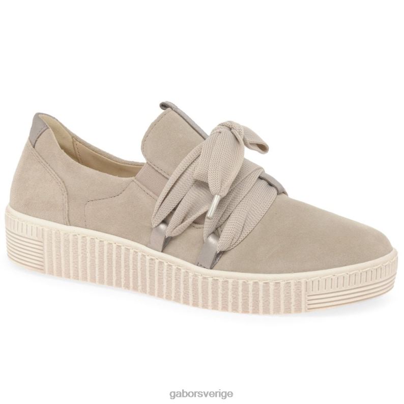 sidenmocka/muschel Gabor kvinnor Waltz Casual Trainers F04LN126 Skodon