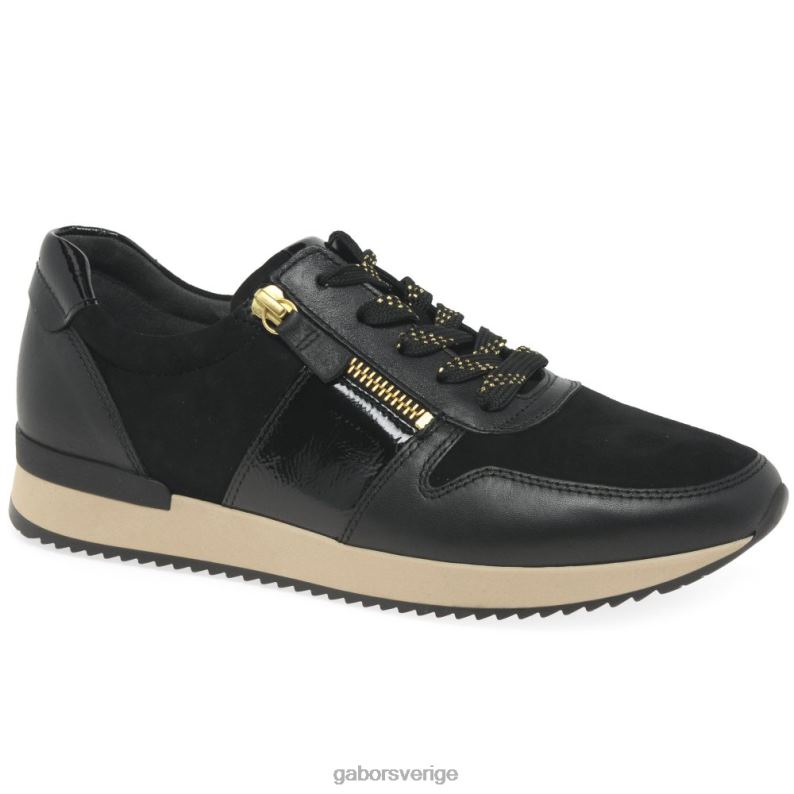 svart/mocka/patent Gabor kvinnor lulea fritidsskor F04LN150 Skodon