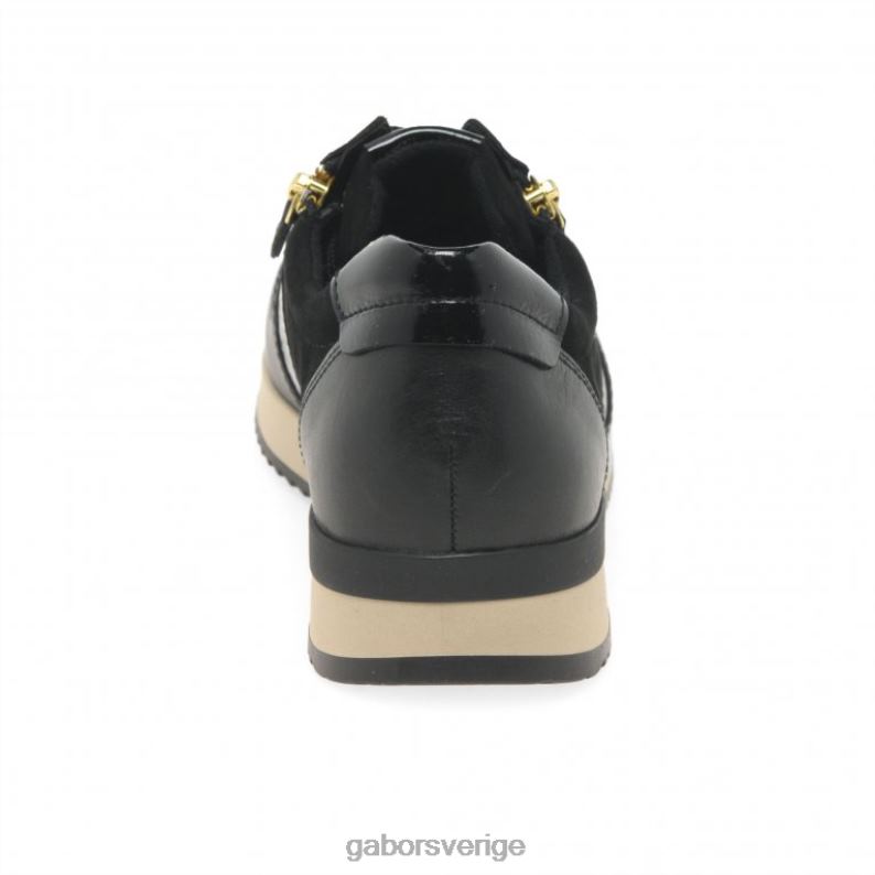 svart/mocka/patent Gabor kvinnor lulea fritidsskor F04LN150 Skodon