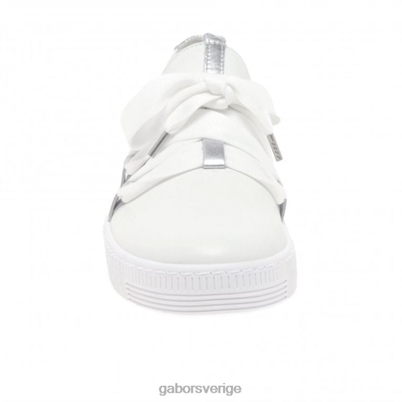 vit/silver Gabor kvinnor vals fritidsskor F04LN130 Skodon