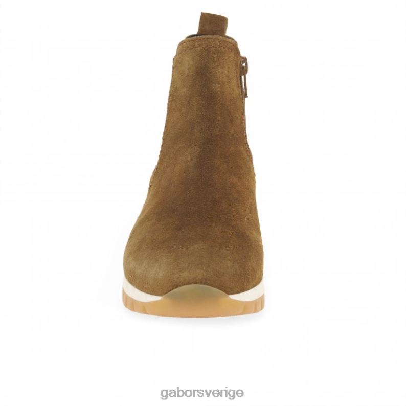 cognac mocka Gabor kvinnor teller ankelboots F04LN227 Skodon
