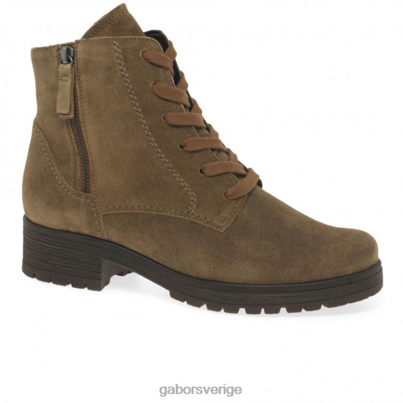 farro mocka Gabor kvinnor zane ankelstövlar F04LN207 Skodon
