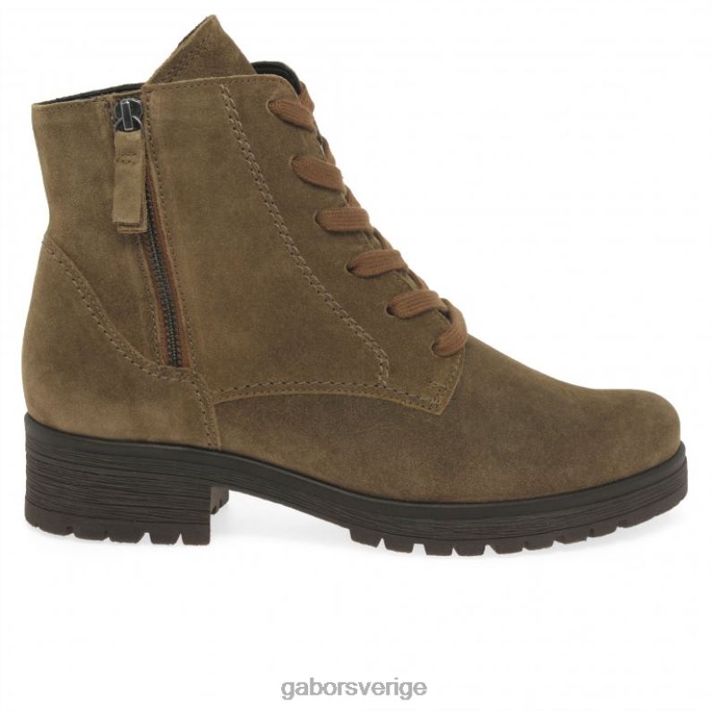 farro mocka Gabor kvinnor zane ankelstövlar F04LN207 Skodon