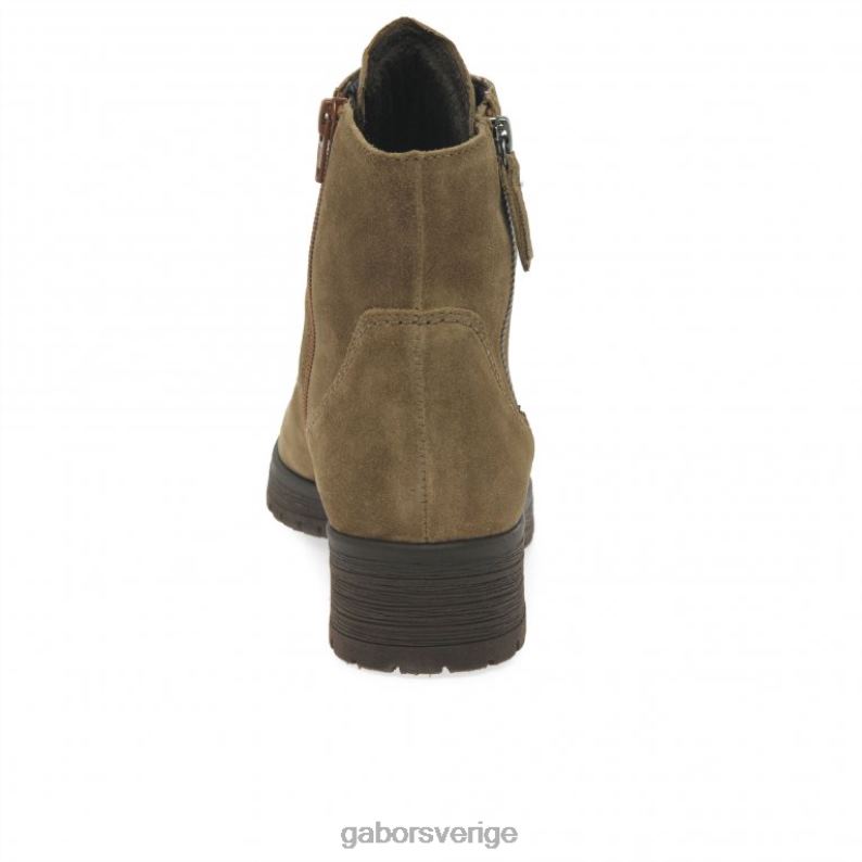 farro mocka Gabor kvinnor zane ankelstövlar F04LN207 Skodon