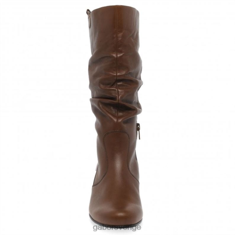 sattel Gabor kvinnor rachel läder stövlar med bred passform F04LN261 Skodon