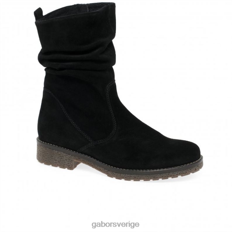 svart mocka Gabor kvinnor mya ankelstövlar F04LN229 Skodon