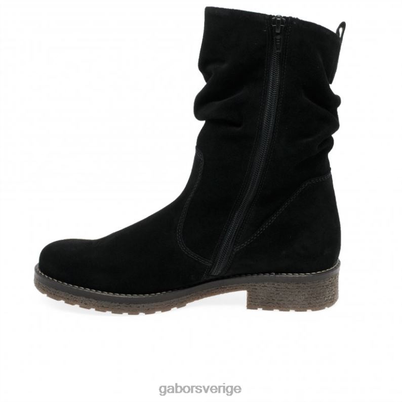 svart mocka Gabor kvinnor mya ankelstövlar F04LN229 Skodon