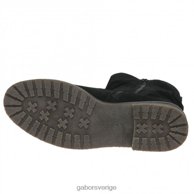 svart mocka Gabor kvinnor mya ankelstövlar F04LN229 Skodon