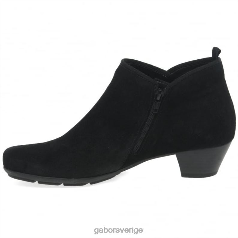 svart mocka Gabor kvinnor trudy ankelboots F04LN196 Skodon