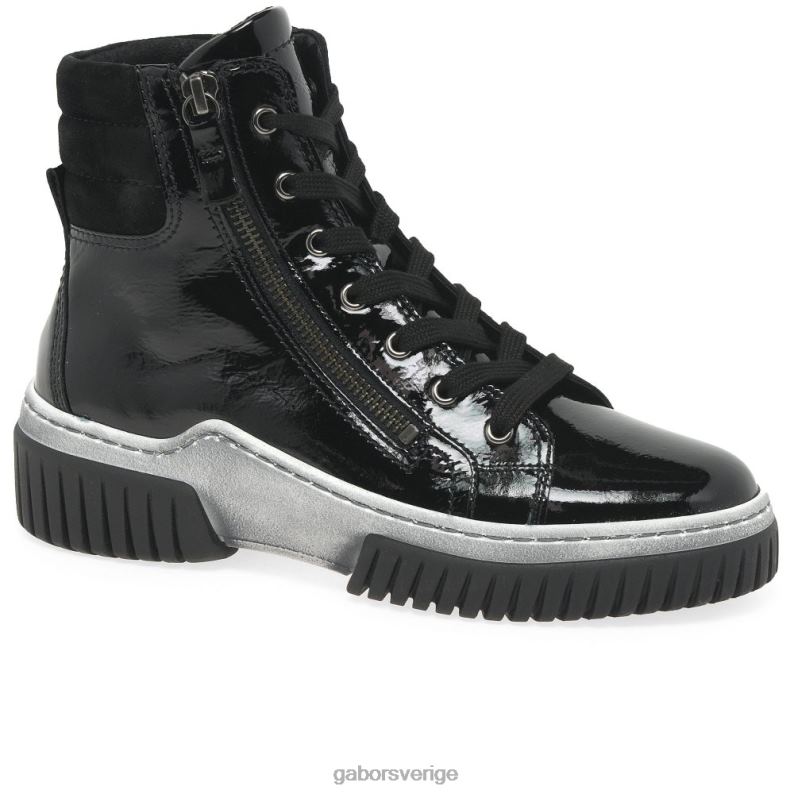 svart patent 2 Gabor kvinnor akacia ankelstövlar F04LN240 Skodon