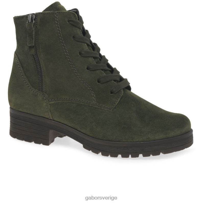 oliv mocka Gabor kvinnor zane ankelstövlar F04LN208 Skodon