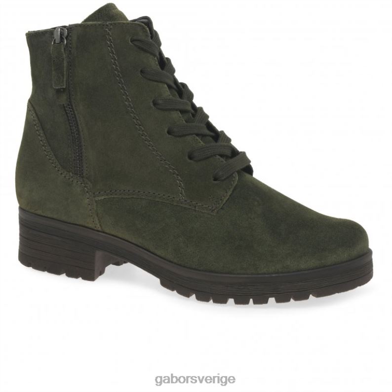 oliv mocka Gabor kvinnor zane ankelstövlar F04LN208 Skodon