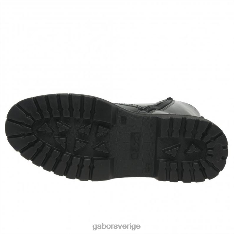 svart/vit söm Gabor kvinnor genua militärstövlar F04LN232 Skodon