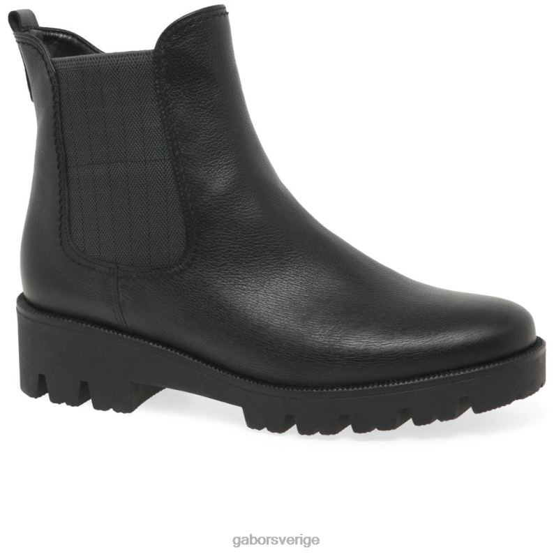 svart Gabor kvinnor newport chelsea stövlar F04LN213 Skodon