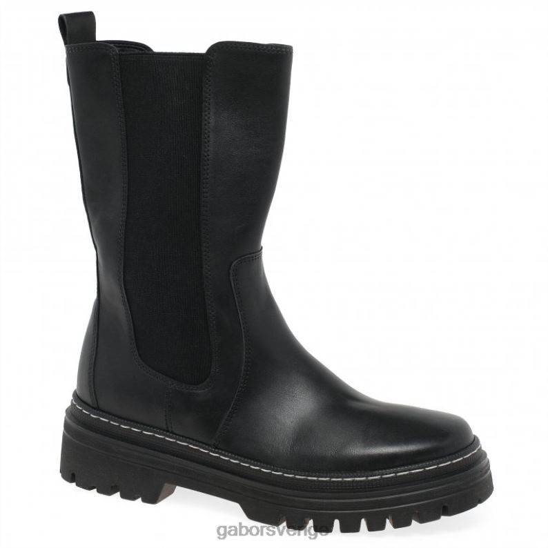 svart/vit söm Gabor kvinnor gaby kalvlånga stövlar F04LN259 Skodon