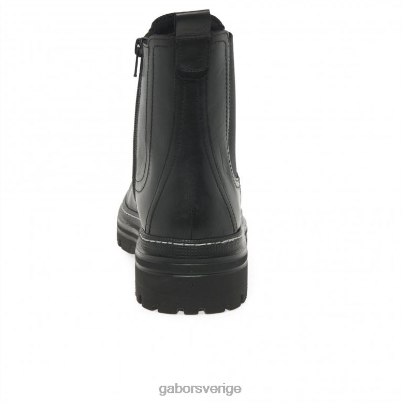 svart/vit söm Gabor kvinnor gazania chelsea stövlar F04LN236 Skodon