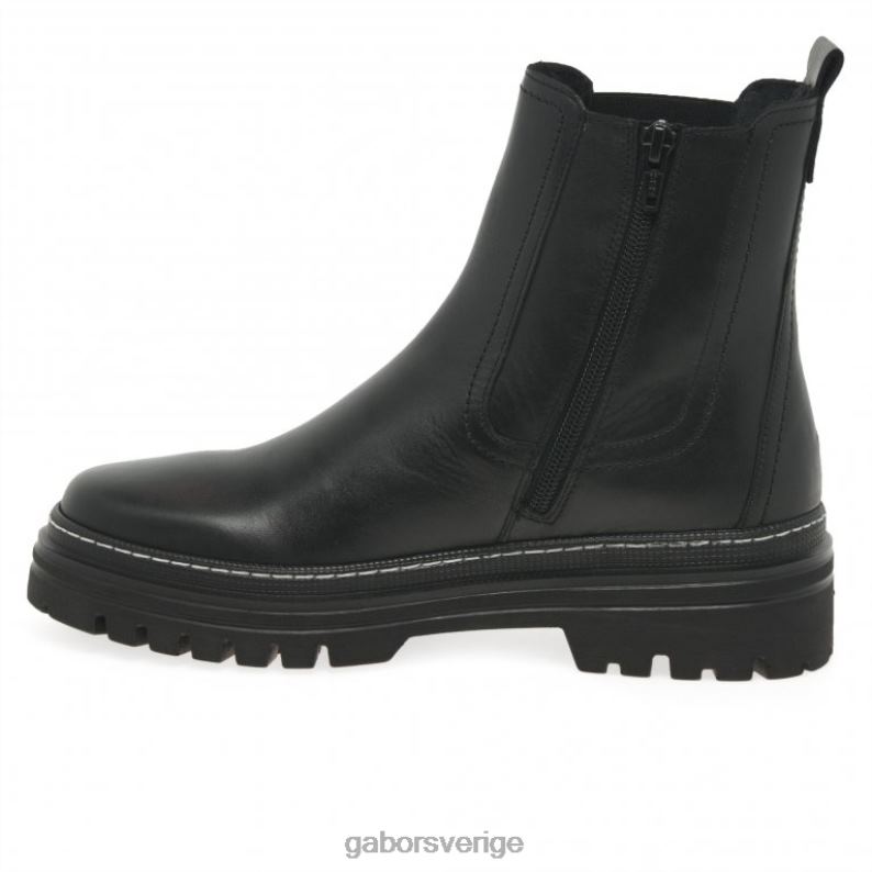 svart/vit söm Gabor kvinnor gazania chelsea stövlar F04LN236 Skodon