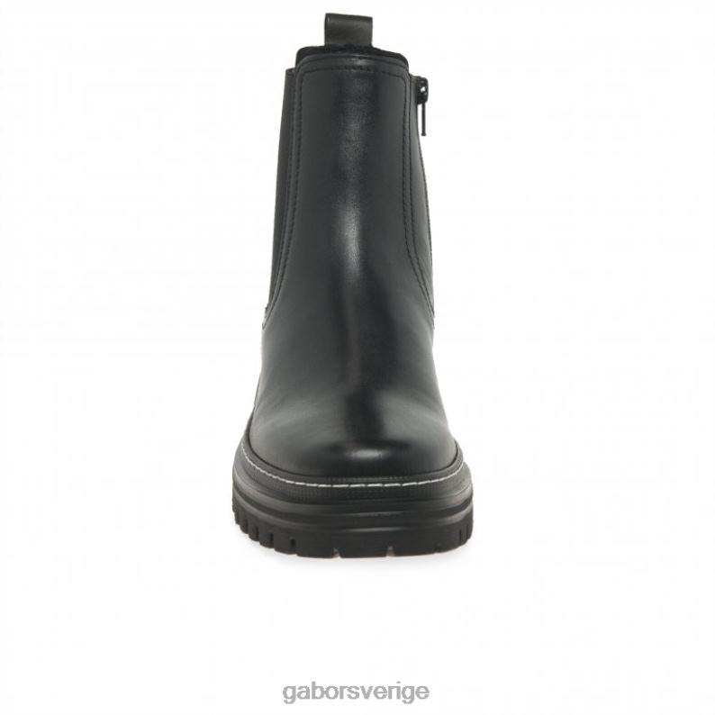 svart/vit söm Gabor kvinnor gazania chelsea stövlar F04LN236 Skodon